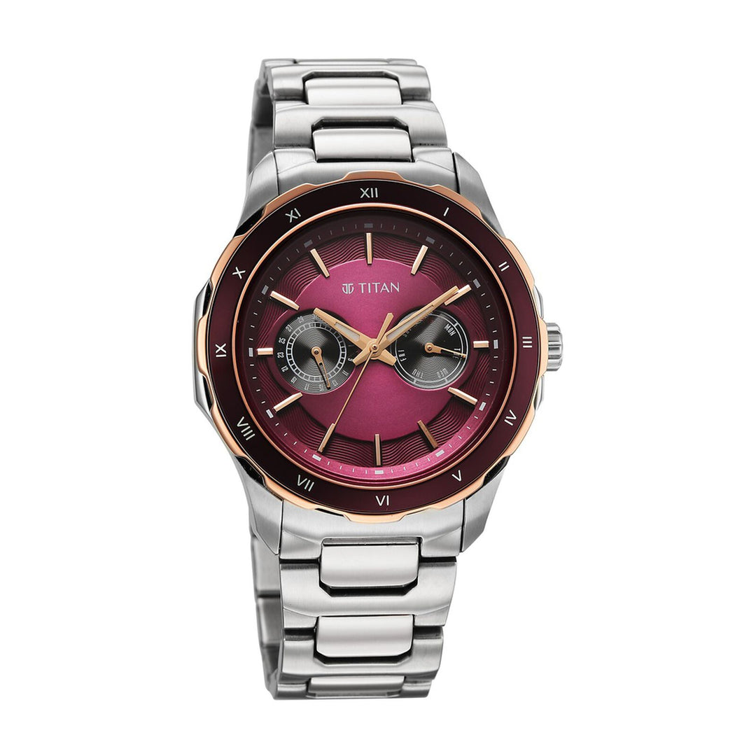 Titan Regalia Opulent 1688KM12 Maroon Dial Men&