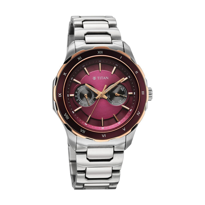 Titan Regalia Opulent 1688KM12 Maroon Dial Men&