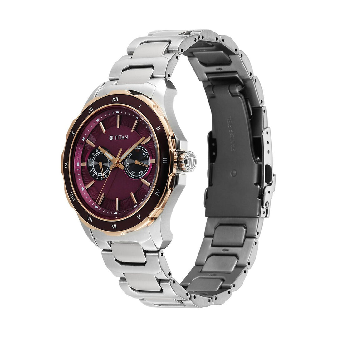 Titan Regalia Opulent 1688KM12 Maroon Dial Men&