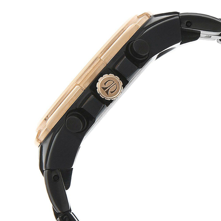 Titan Regal Crest Black Dial Chronograph Stainless Steel Strap watch for Men-NJ1695KM02