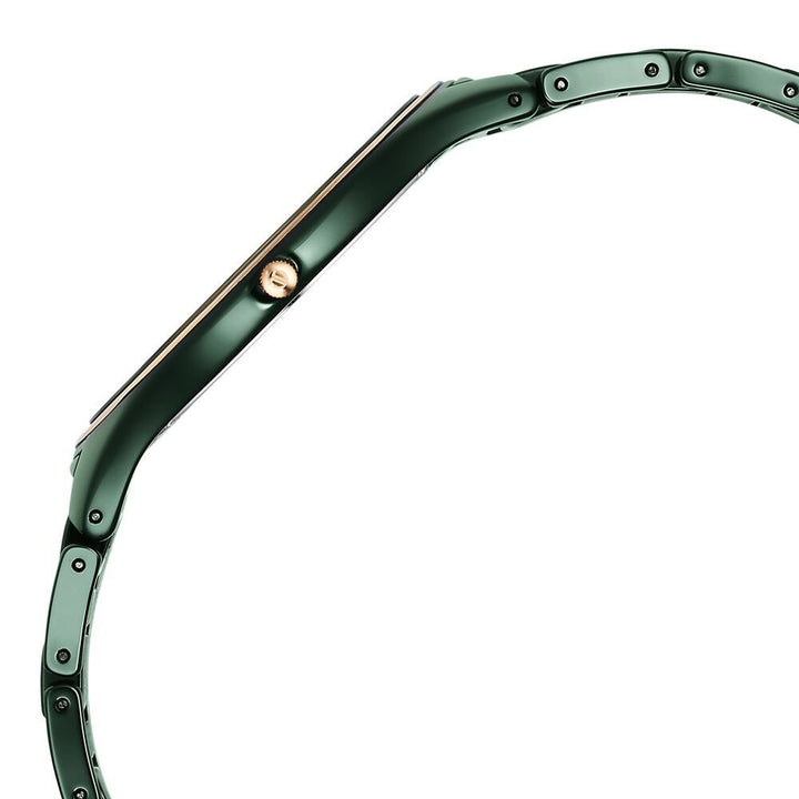 Titan Edge Bicolour Quartz Analog Green Dial And Green Ceramic Strap Watch For Men - The Watch Factory ®