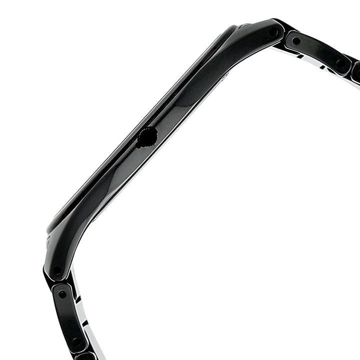 Titan Edge Ceramic Slim Ceramic Strap Rich Black Dial Analog Watch for Men NS1696NC01