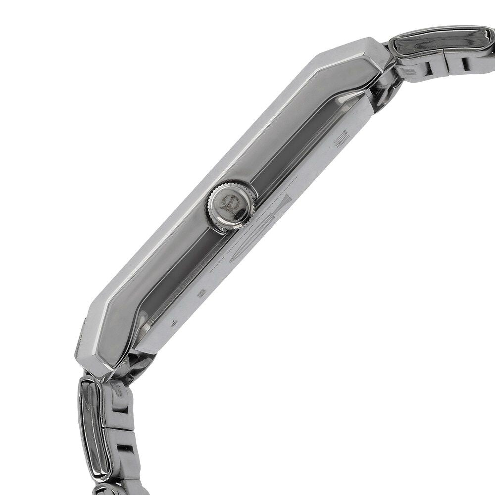 Titan Quartz Analog with Date White Dial Stainless Steel Strap Watch for Men-NK1697SM01