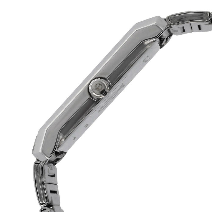 Titan Quartz Analog with Date White Dial Stainless Steel Strap Watch for Men-NK1697SM01