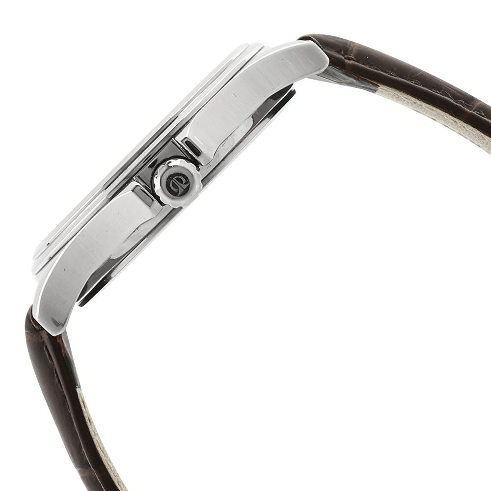 Titan Quartz Multifunction Silver Dial Leather Strap Watch for Men NS1698SL01