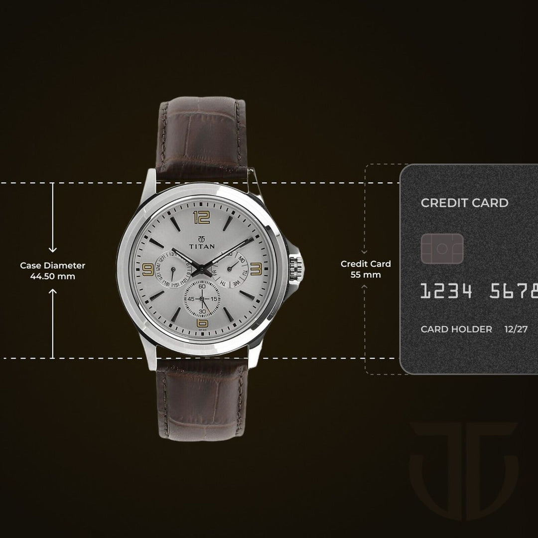 Titan 1698SL01 Silver Dial Men&