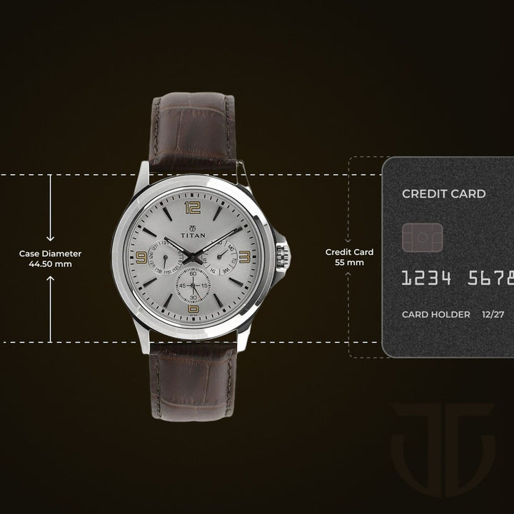 Titan 1698SL01 Silver Dial Men&