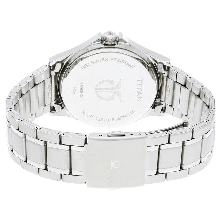 Titan Blue Dial Quartz Multifunction Stainless Steel Strap watch for Men - The Watch Factory ®