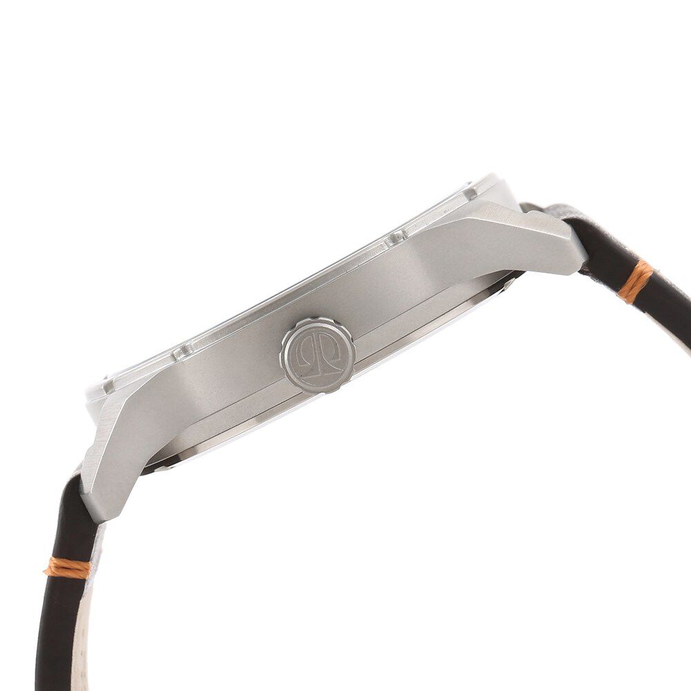 Titan Stainless Steel Analog with Date Brown Leather Strap watch for Men-NJ1699SL02