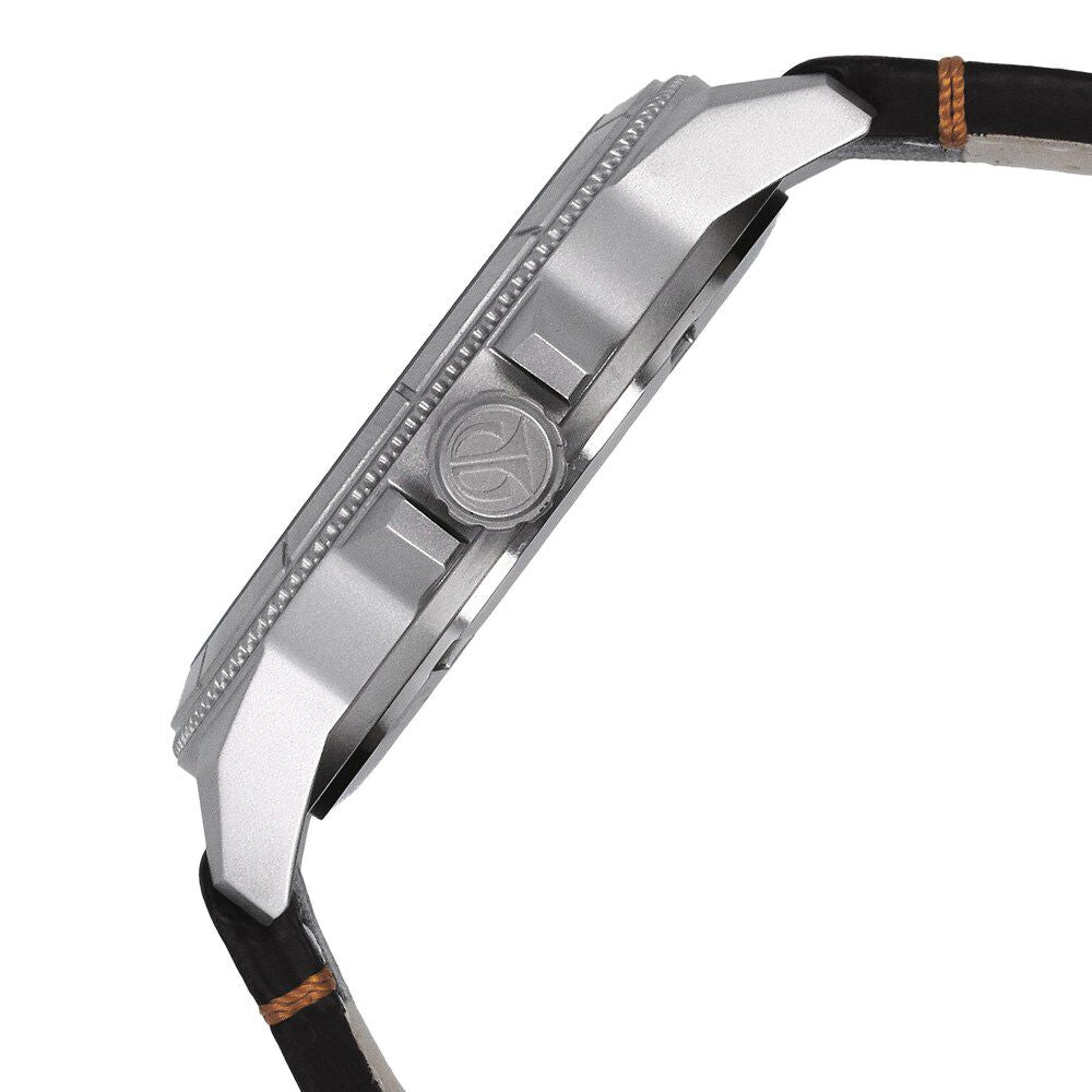 Titan Analog Blue Dial with Day and Date Quartz Stainless Steel Brown Leather Strap Watch for Men-NL1701SL01