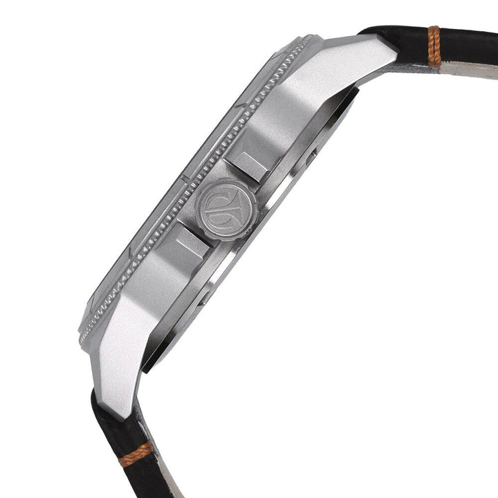 Titan Analog Blue Dial with Day and Date Quartz Stainless Steel Brown Leather Strap Watch for Men-NL1701SL01