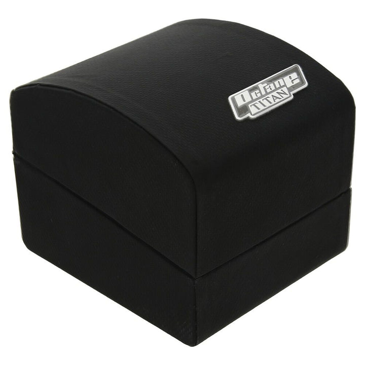 Titan Quartz Multifunction Black Dial Metal Strap Watch for Men-NL1702KM02