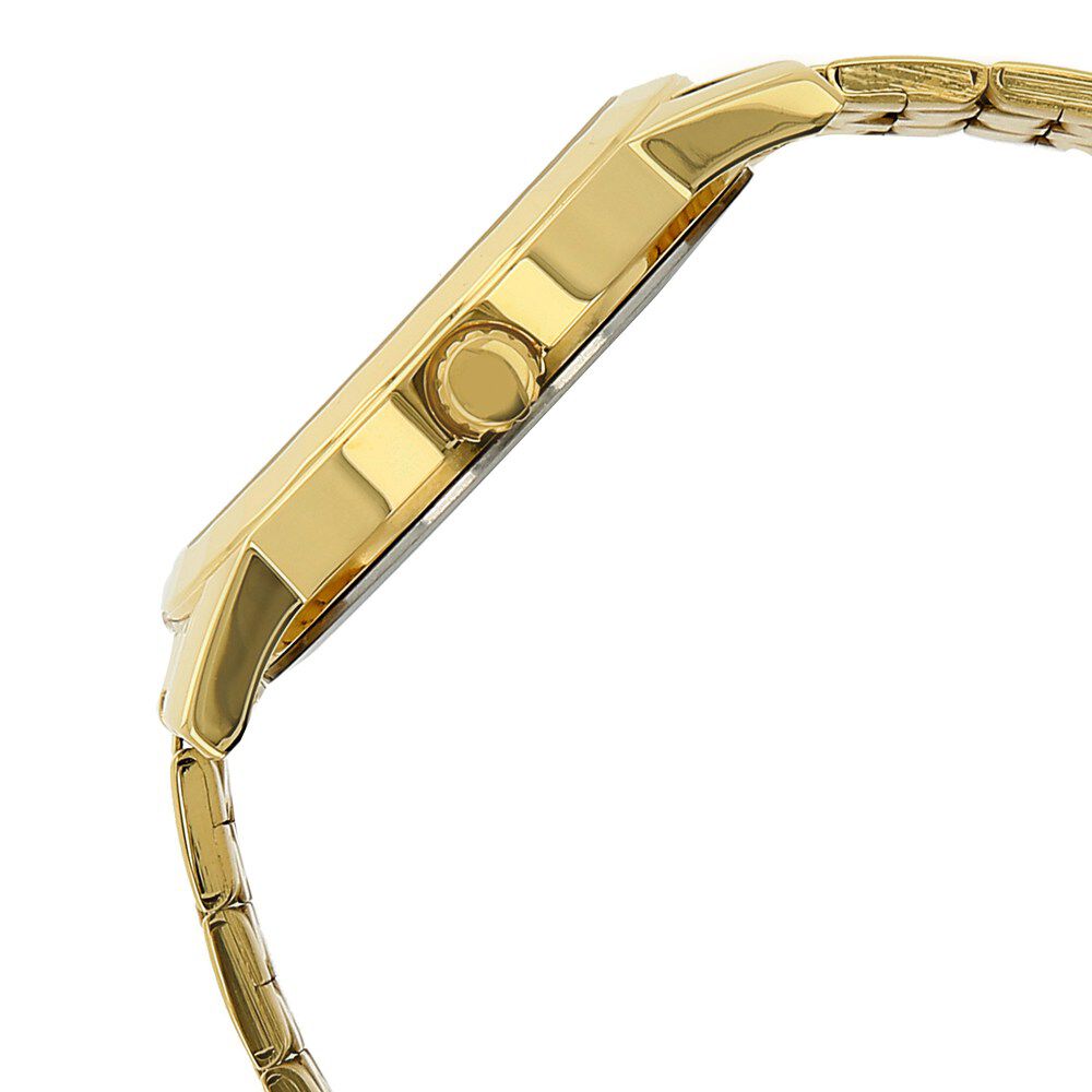 Titan Quartz Analog with Date Champagne Dial Stainless Steel Strap Watch for Men-1703YM02