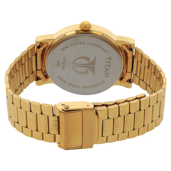 Titan Quartz Analog with Date Silver Dial Stainless Steel Strap Watch for Men NS1712YM02