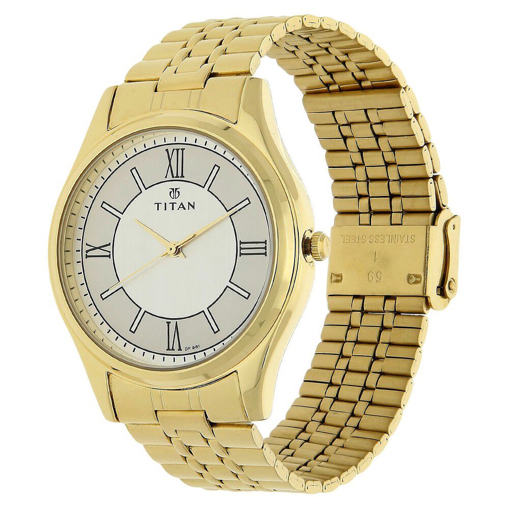 Titan Anasazi Silver Dial Analog Stainless Steel Strap Watch for Men-NJ1713YM01