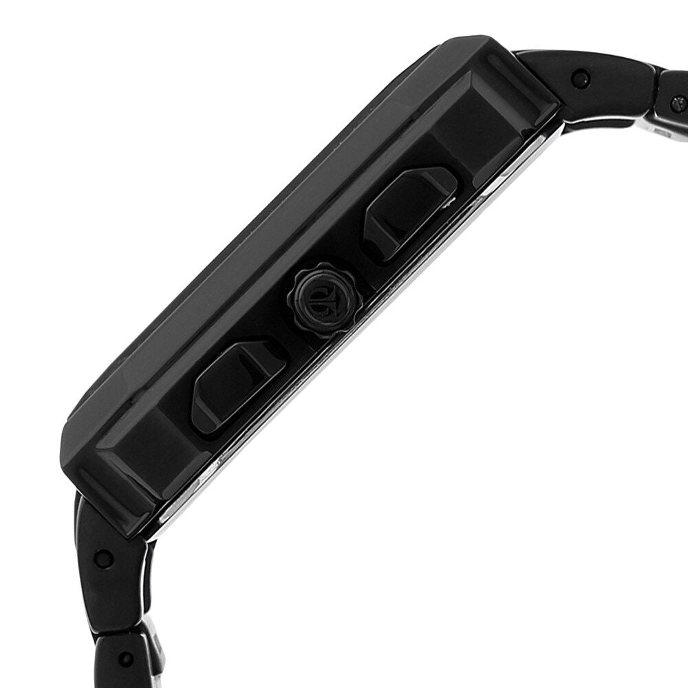 Titan Quartz Multifunction Black Dial Stainless Steel Strap Watch for Men-1719NM01