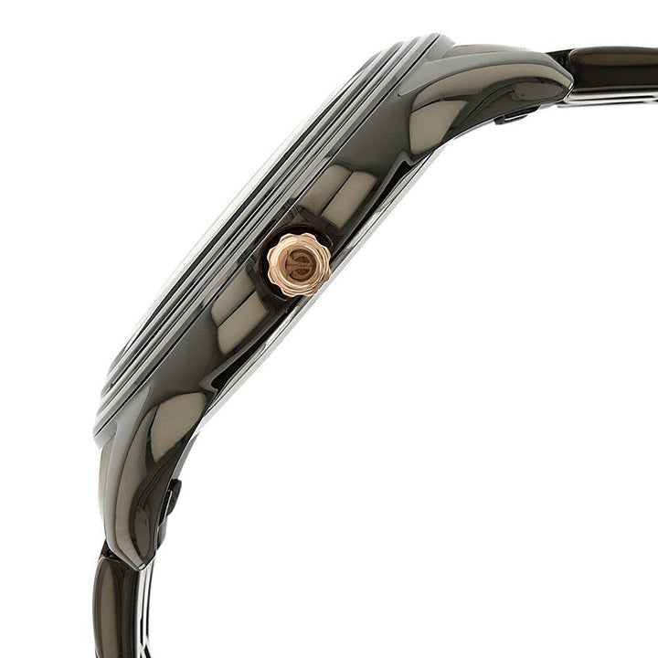 Titan Quartz Multifunction Black Dial Stainless Steel Strap Watch for Men-NK1722KM02