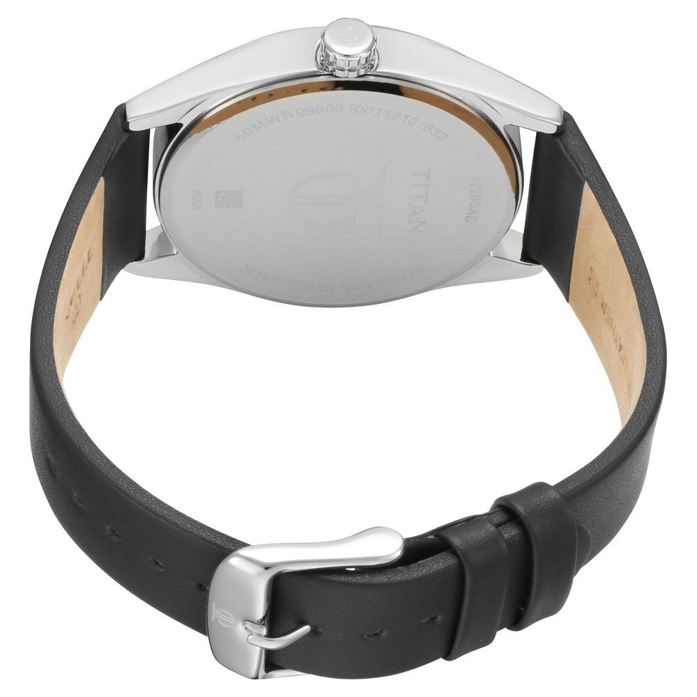 Titan Quartz Analog Multicoloured Dial Leather Strap Watch for Men NS1729SL04