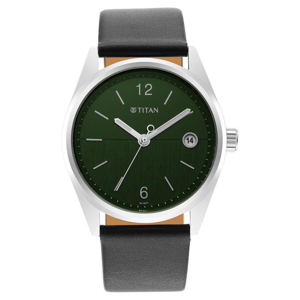 Neo Green Dial Analog with Date Watch for Men-NS1729SL07