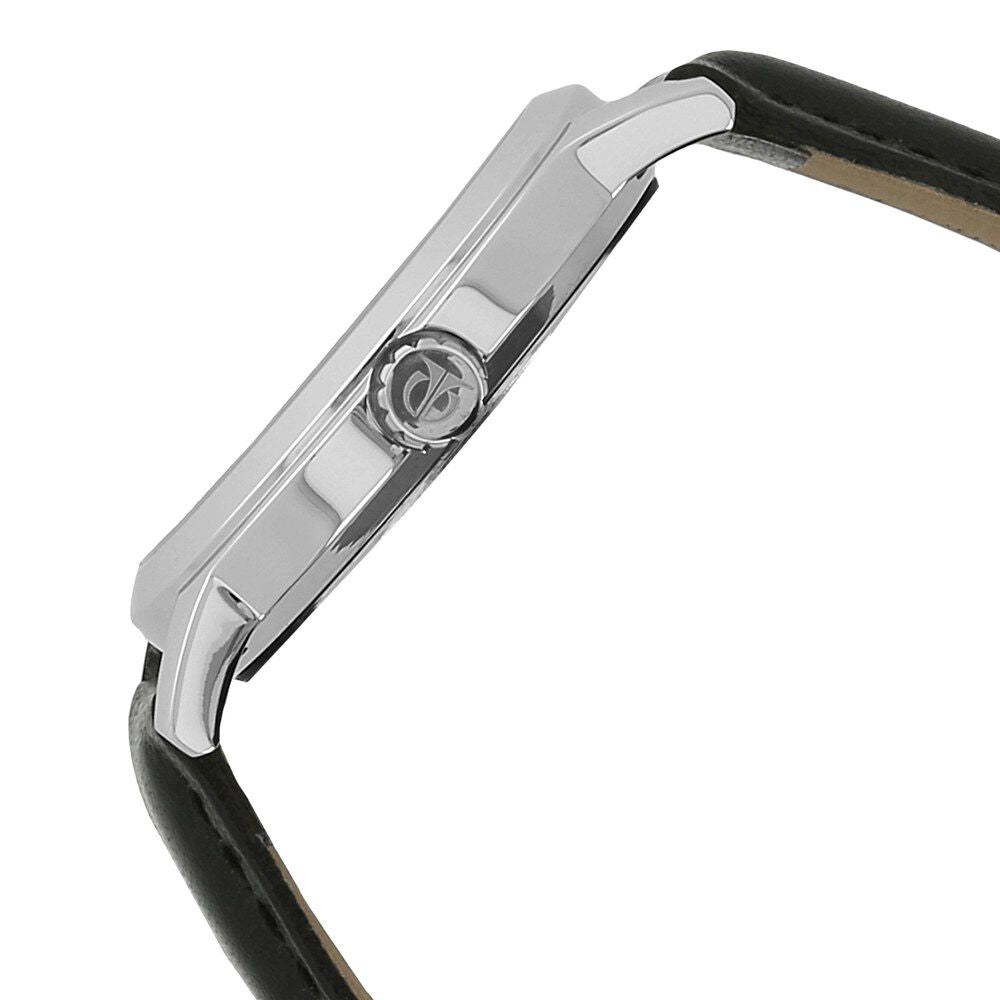 Titan Quartz Analog Silver Dial Leather Strap Watch for Men-NN1730SL01