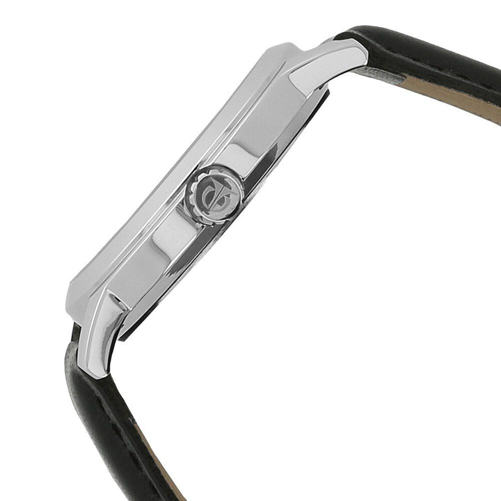 Titan Quartz Analog Silver Dial Leather Strap Watch for Men-NN1730SL01