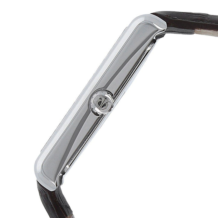 Titan Men's Urban Chic: Modernist Black Dial & Leather Strap Watch NS1731SL01