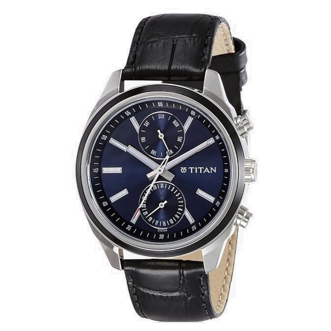 Titan Workwear 1733KL01 Blue Dial Men&