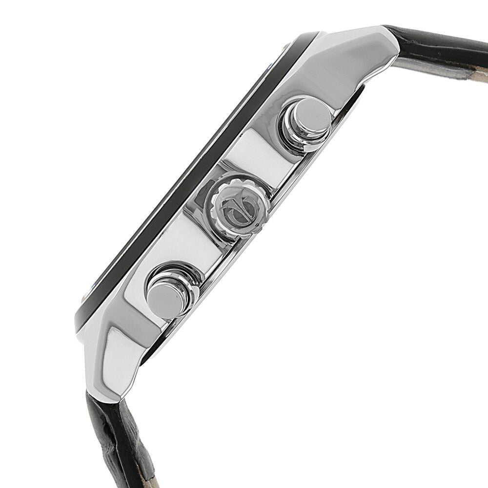 Titan Men's Midnight Precision: Multifunction Blue Dial with Classic Leather Strap Watch NS1733KL01