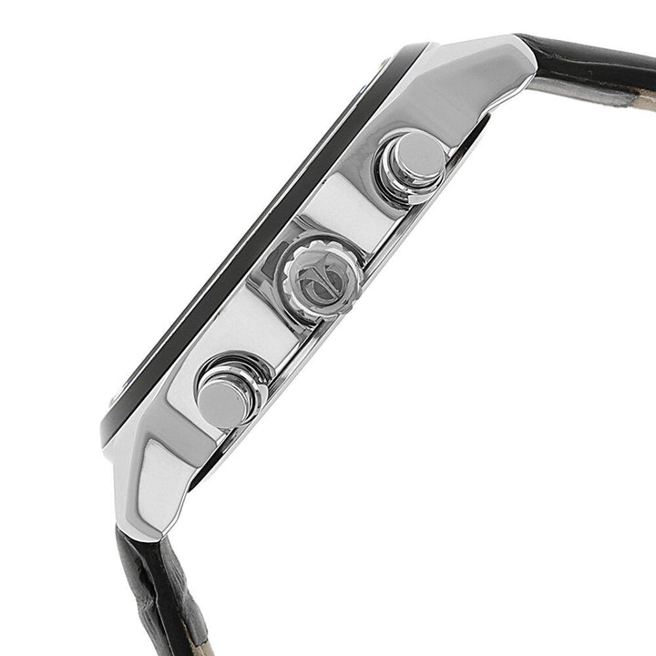 Titan Men's Midnight Precision: Multifunction Blue Dial with Classic Leather Strap Watch NS1733KL01