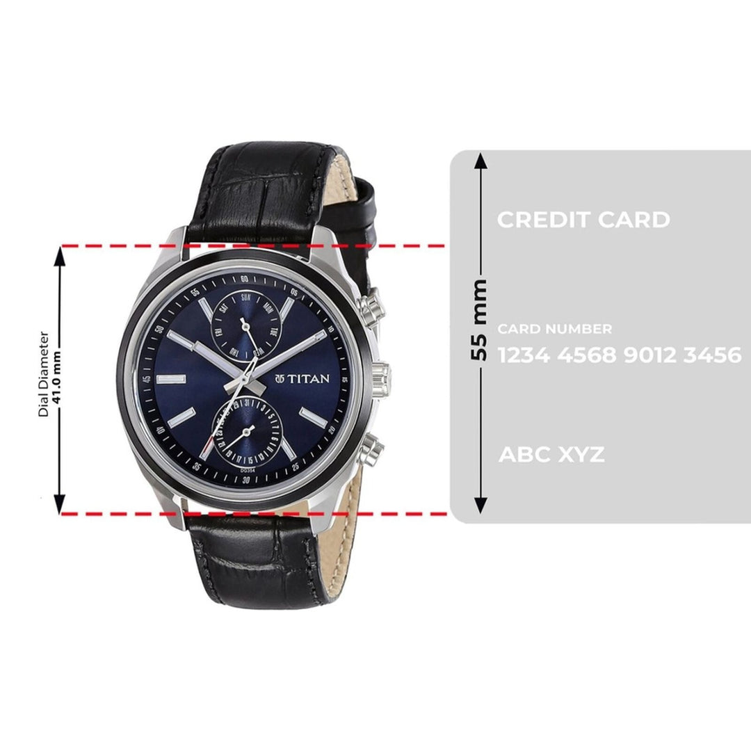 Titan Workwear 1733KL01 Blue Dial Men&