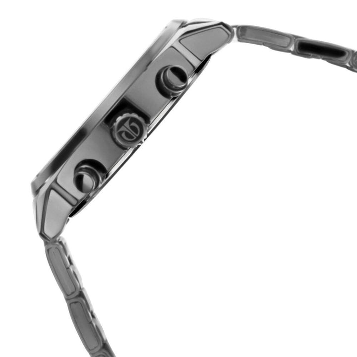 Titan Men's Metropolitan Luxe: Multifunction Mono black Dial with Two - Tone Stainless Steel Bracelet Watch - The Watch Factory ®