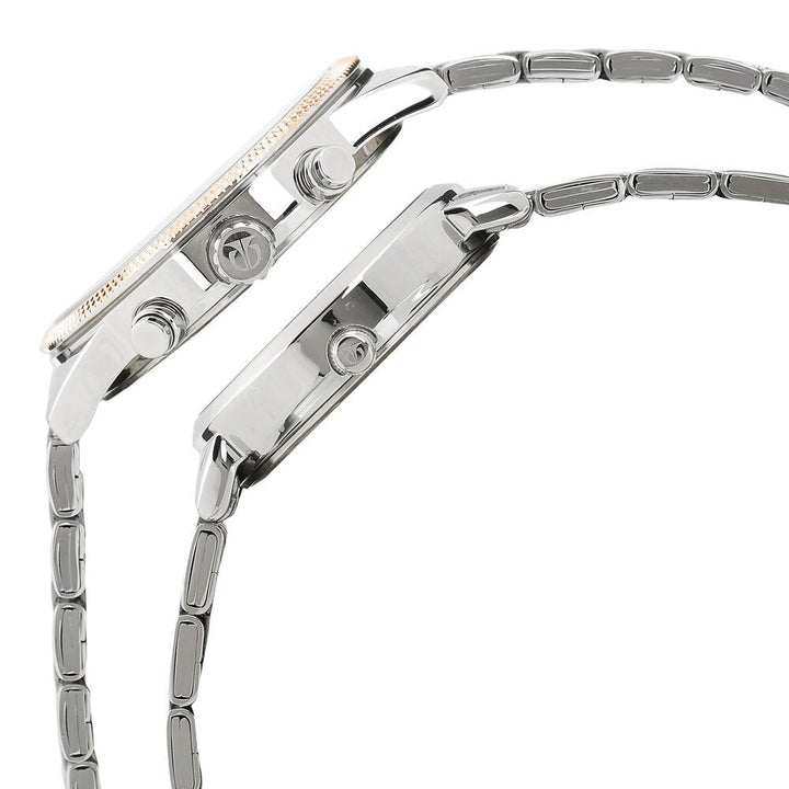 Titan Bandhan Blue Dial Quartz Multifunction Stainless Steel Strap watch for Couple