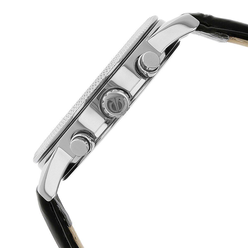 Titan Workwear Black Dial Quartz Multifunction Leather Strap watch for Men-NL1734SL02