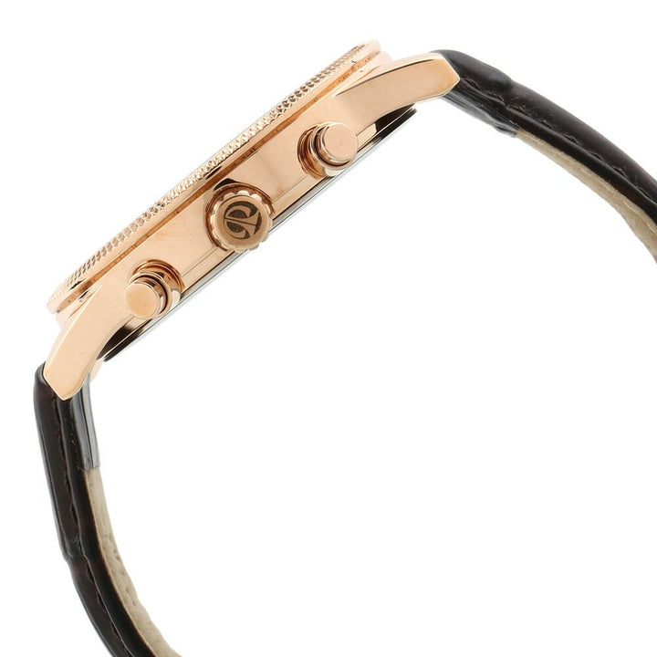 Titan Men's Metropolitan Luxe: Multifunction brown Dial with leather Strap NR1734WL01