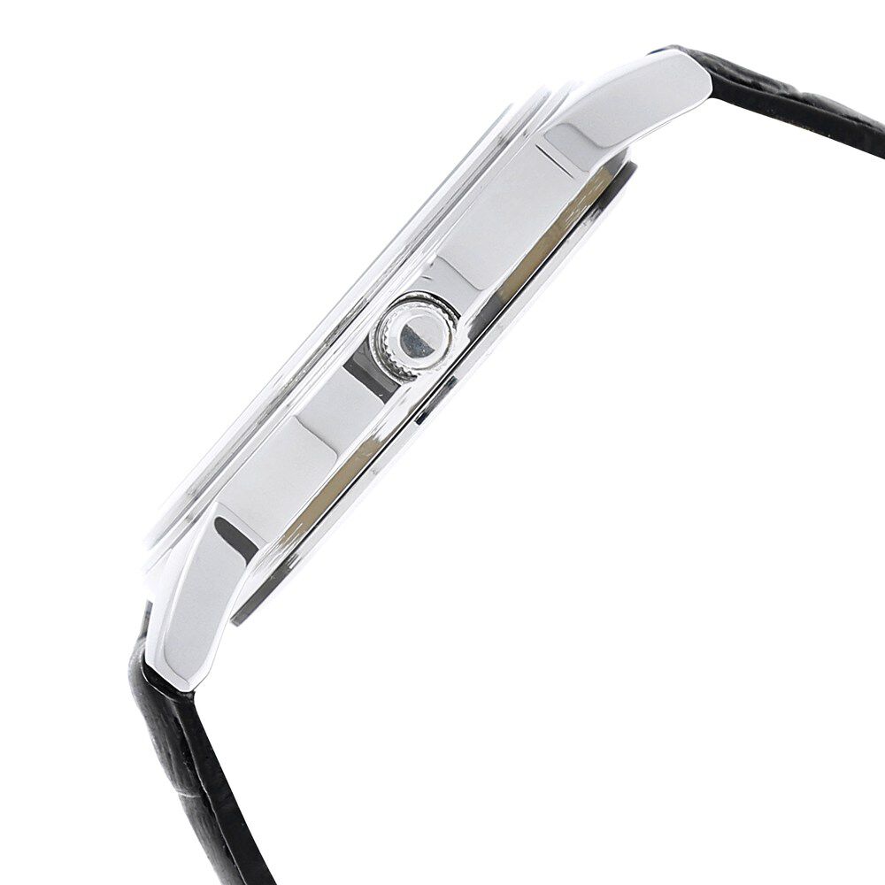 Titan Quartz Analog Black Dial Leather Strap Watch for Men-NL1735SL02