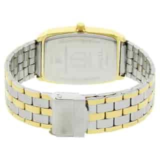 Titan White Dial Two Toned Stainless Steel Strap Watch NP1737BM01 (DG395)