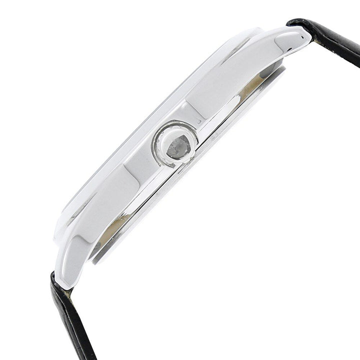 Titan Quartz Analog Black Dial Leather Strap Watch for Men-NK1739SL01