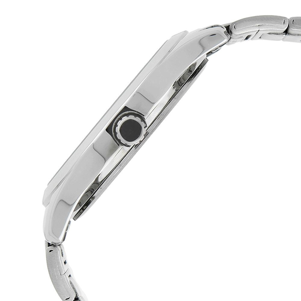 Titan Quartz Analog White Dial Stainless Steel Strap Watch for Men-NK1739SM01