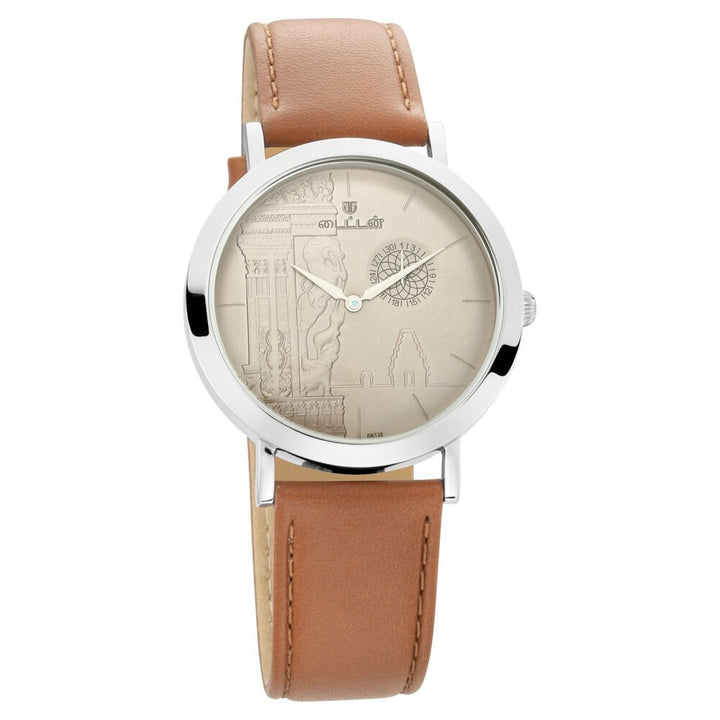 Titan Namma Tamil Nadu Grey Dial Analog Leather Strap watch for Men-1740SL03