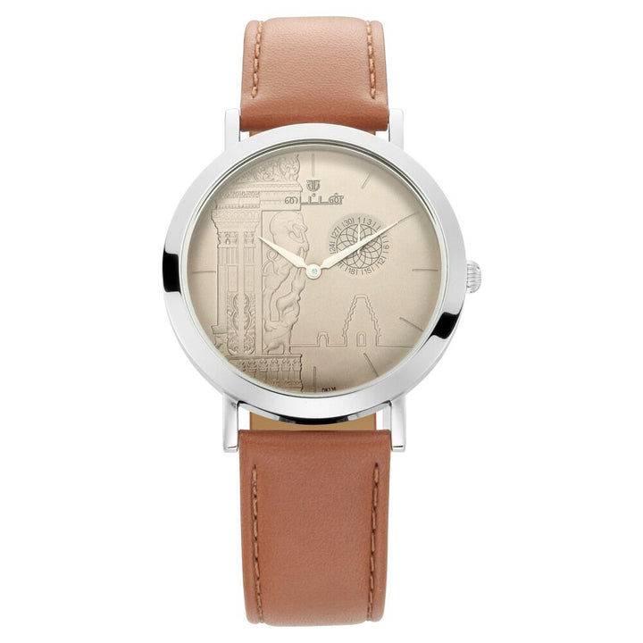 Titan Namma Tamil Nadu Grey Dial Analog Leather Strap watch for Men-1740SL03