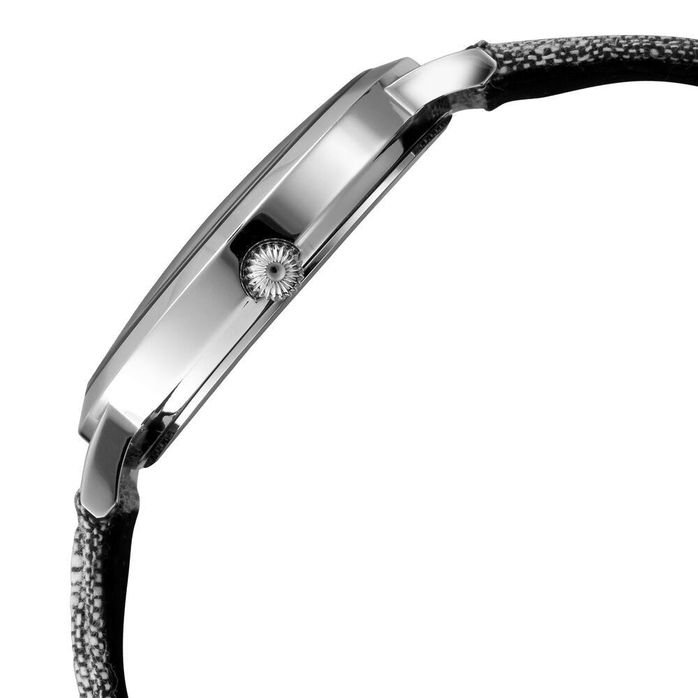 Titan Khadi Grey Dial Analog Stainless Steel Strap Watch for Men-1740SL07