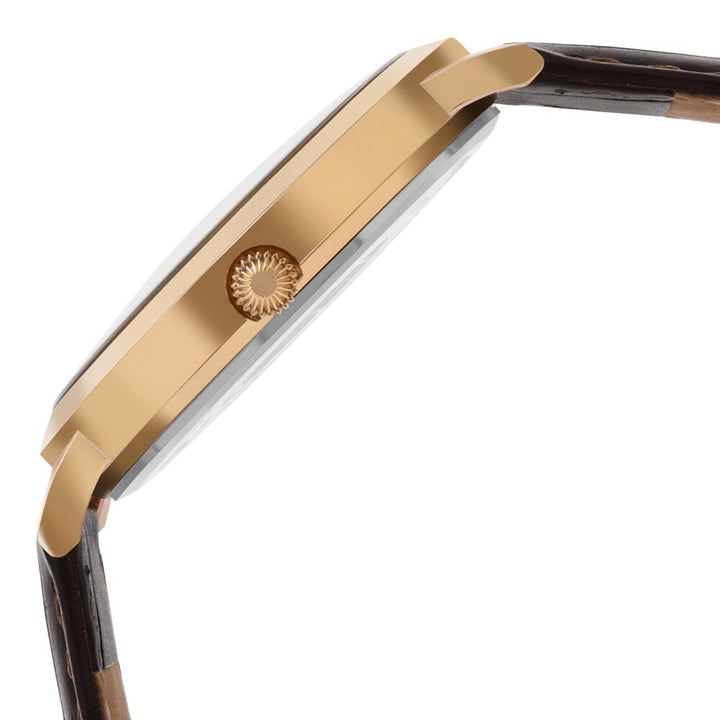 Titan Quartz Analog Mother of Pearl Dial Leather Strap Watch for Men-1740WL03