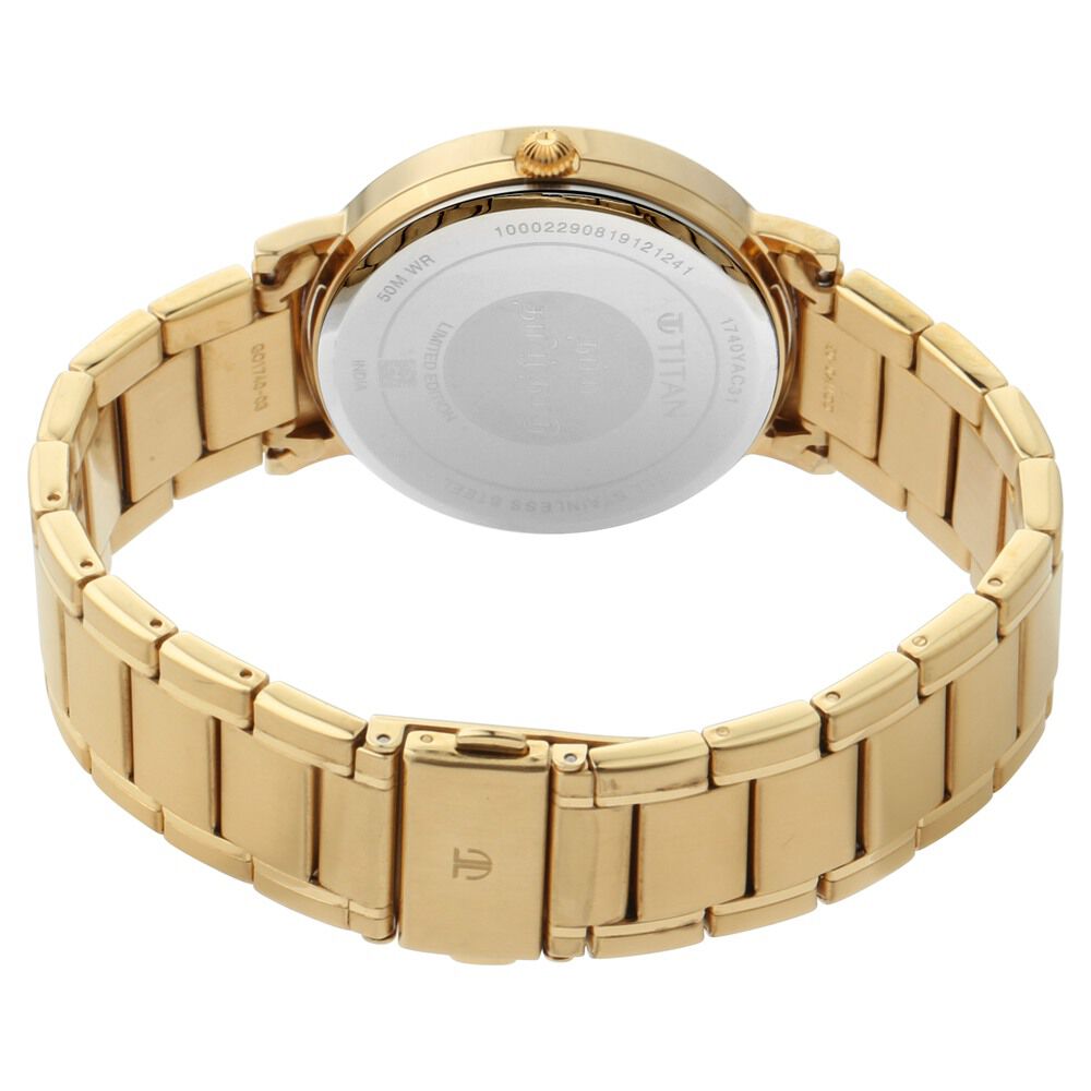 Titan Namma Tamil Nadu Off White Dial Analog Stainless Steel Strap watch for Men-1740YM01