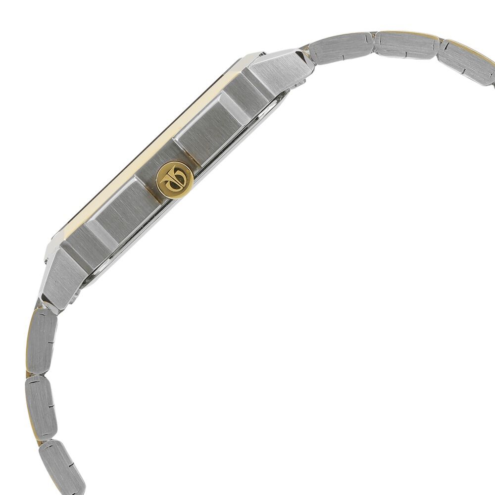 Titan Regalia Baron Silver Rectangle Dial Analog with Day and Date Stainless Steel Strap watch for Men-1742BM02