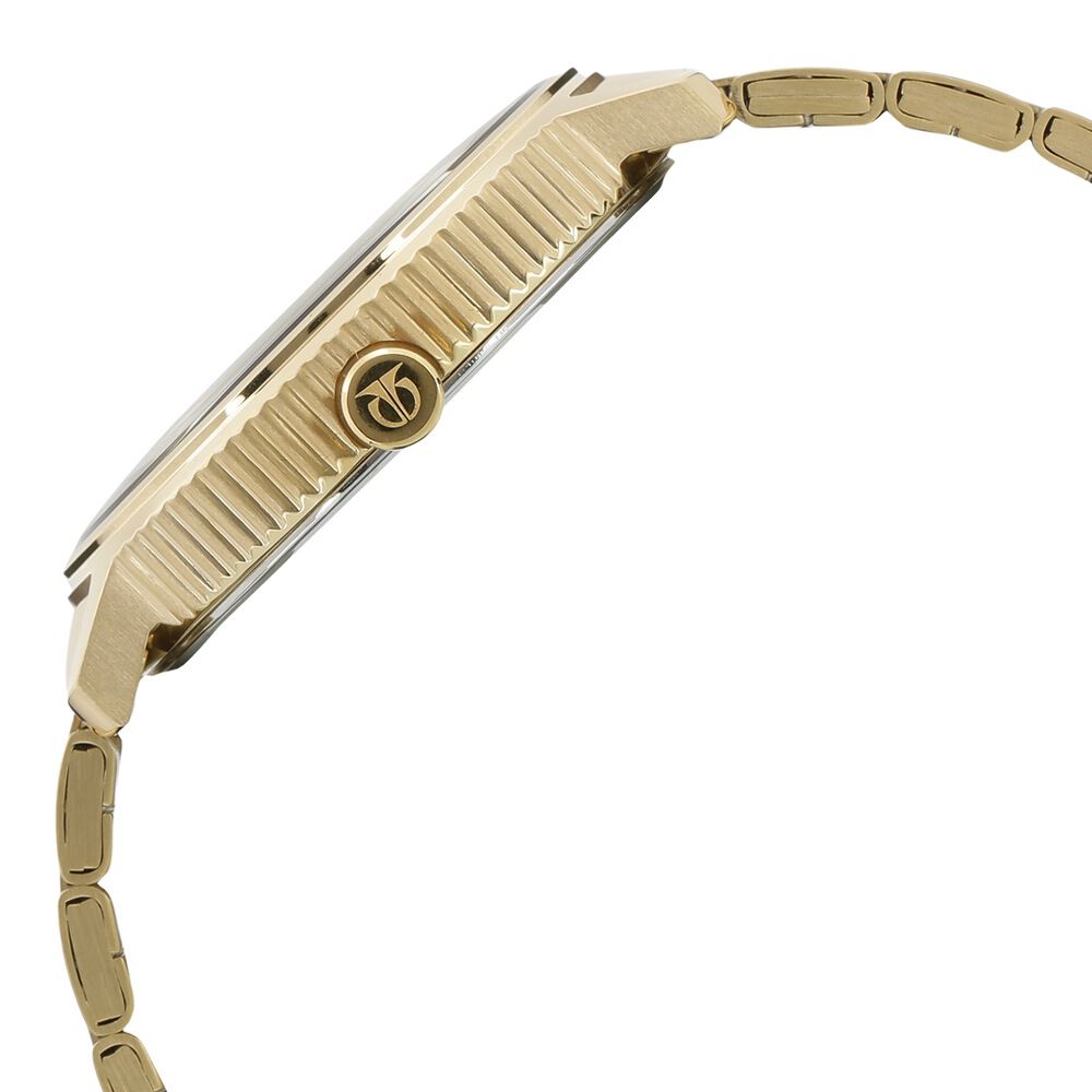 Titan Regalia Baron Champagne Dial Analog with Day and Date Stainless Steel Strap watch for Men-NN1743YM01