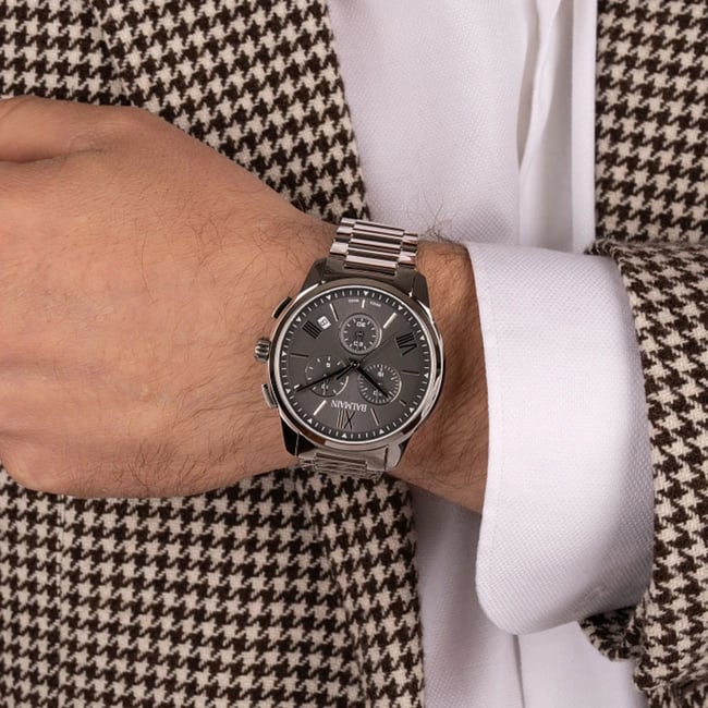 Elegant Balmain Madrigal Quartz Watch with Anthracite Dial