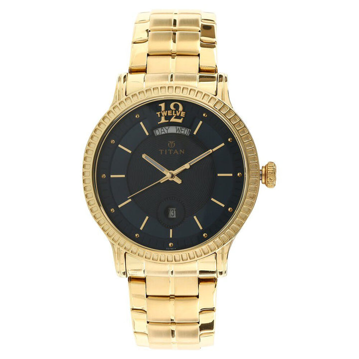 Titan Regalia Sovereign Regalia Sovereign Blue Dial Analog with Day and Date Stainless Steel Strap watch for Men-1751YM01