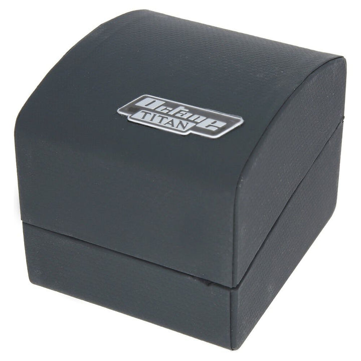 Titan Quartz Chronograph Black Dial Stainless Steel Strap Watch for Men-1758KM02