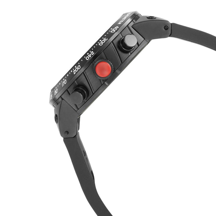 Titan Octane Black Dial Chronograph PU Strap watch for Men-NN1761KP02