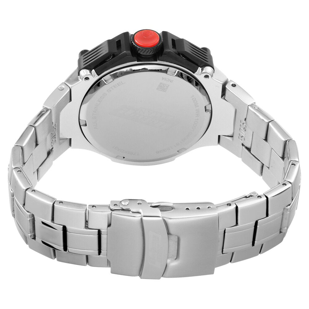 Titan Octane White Chrono Stainless Strap watch for Men-1765KM01